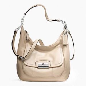 Coach Kirsten Leather hobo Champagne
